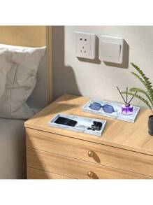 NNESN Marble-Inspired Shatterproof Silicone Countertop and Dresser Tray-3